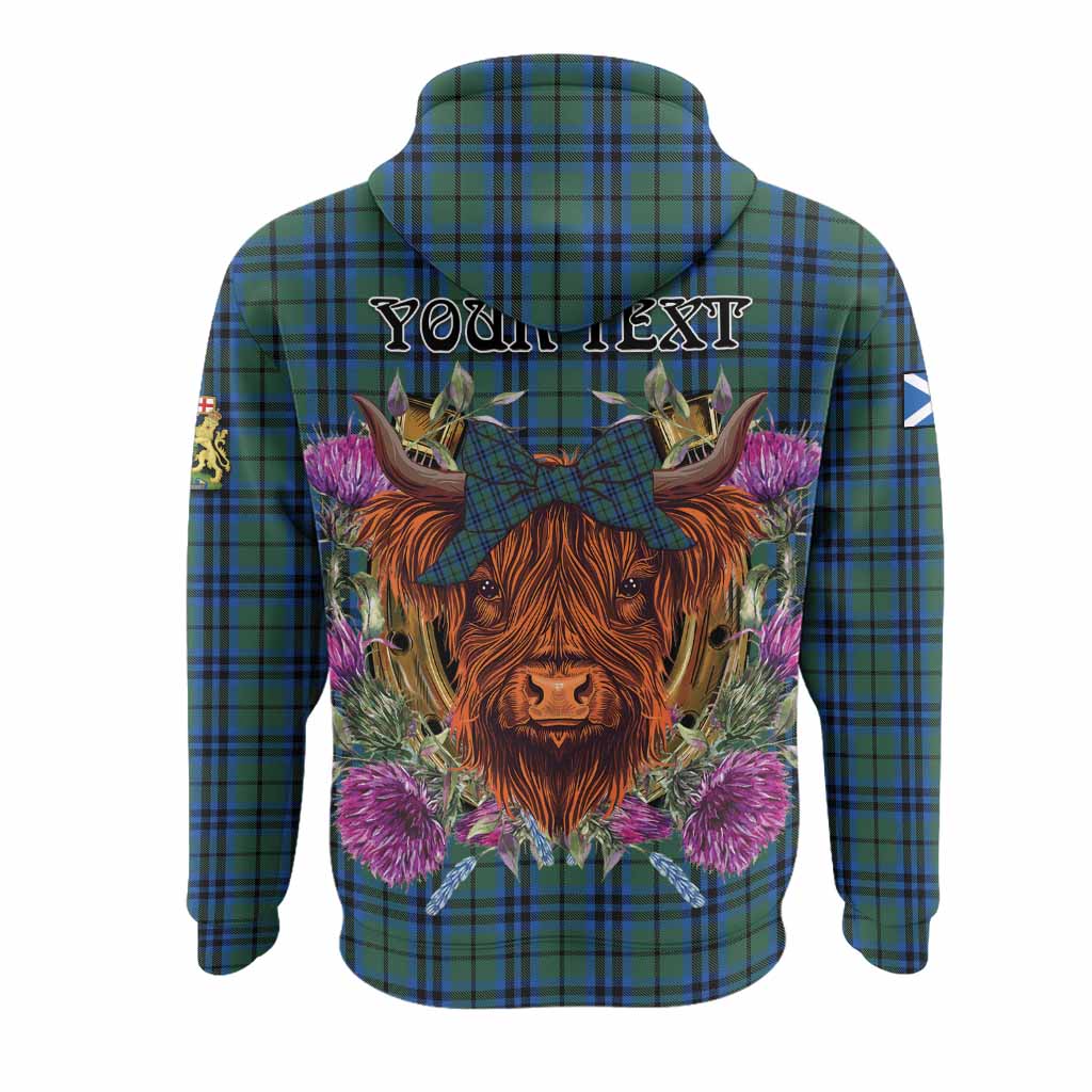 Keith Tartan Hoodie Scottish Thistle Heilan Coo