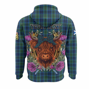 Keith Tartan Hoodie Scottish Thistle Heilan Coo