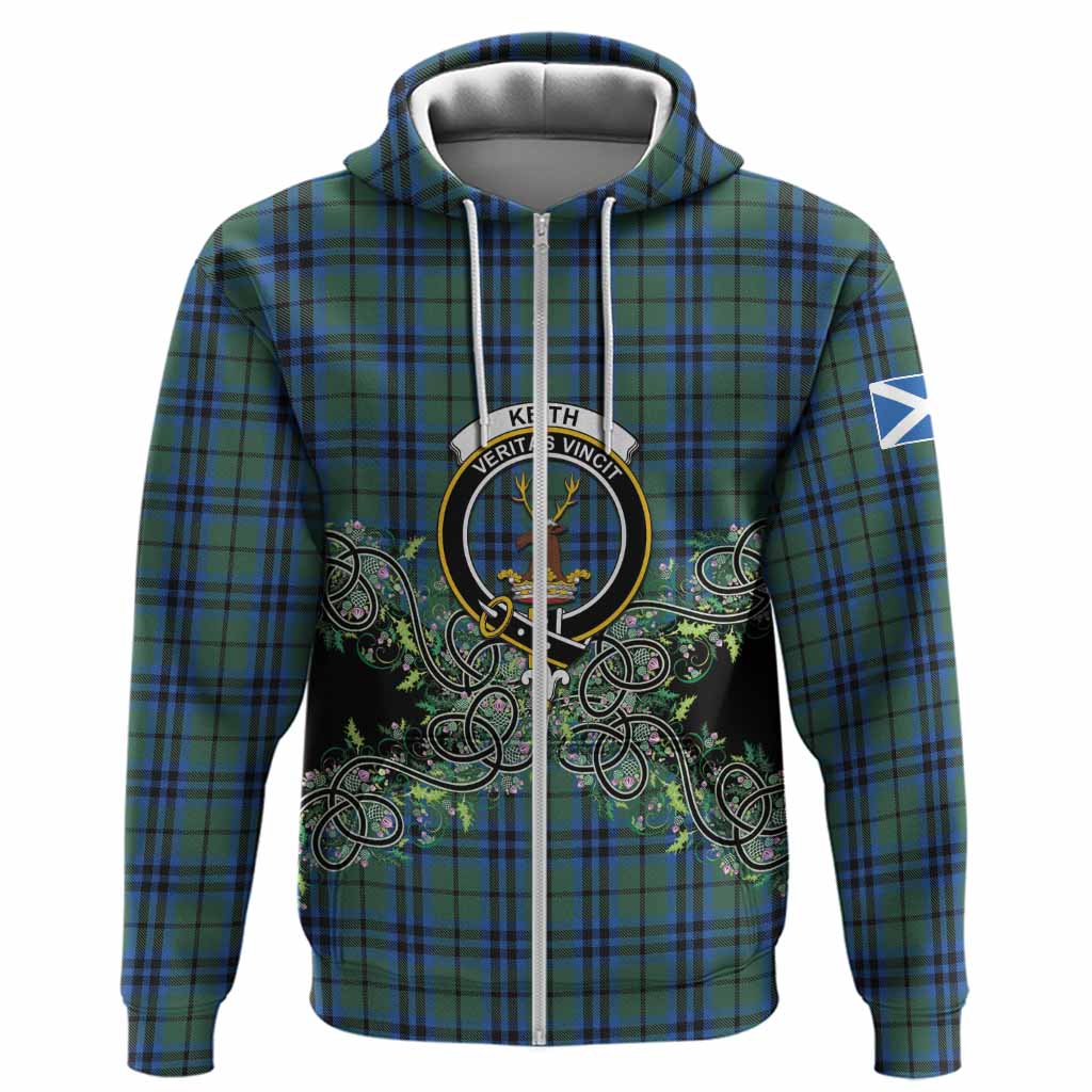 Keith Tartan Hoodie Thistle Scottish Spirit
