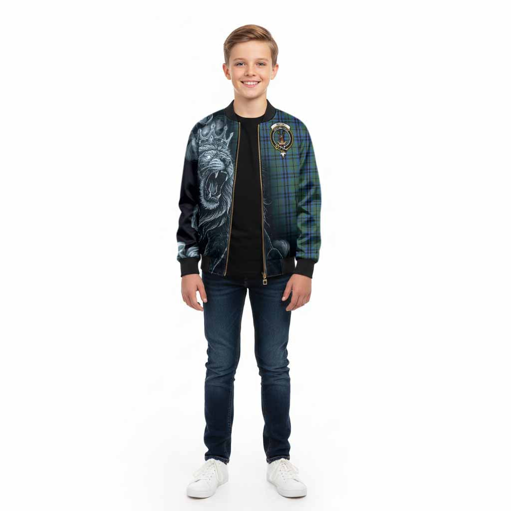 Keith Tartan Kid Bomber Jacket Roaring Lion Heritage
