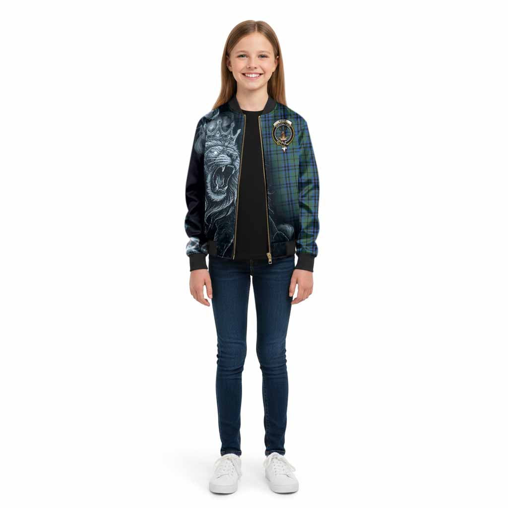 Keith Tartan Kid Bomber Jacket Roaring Lion Heritage