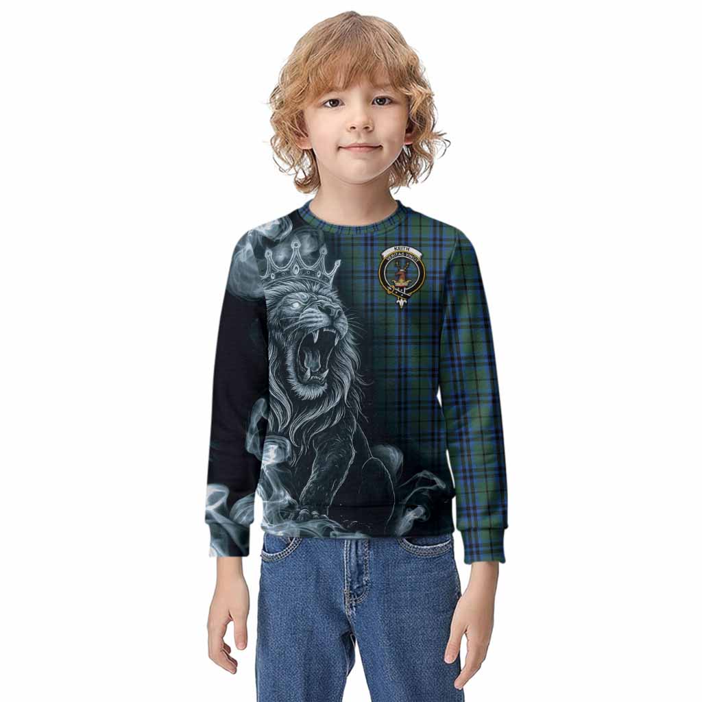 Keith Tartan Kid Knitted Sweatshirt Roaring Lion Heritage
