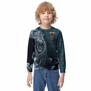 Keith Tartan Kid Knitted Sweatshirt Roaring Lion Heritage
