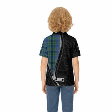 Keith Tartan Kid Polo Shirt New Zealand Pattern Unique Zipper Stylized