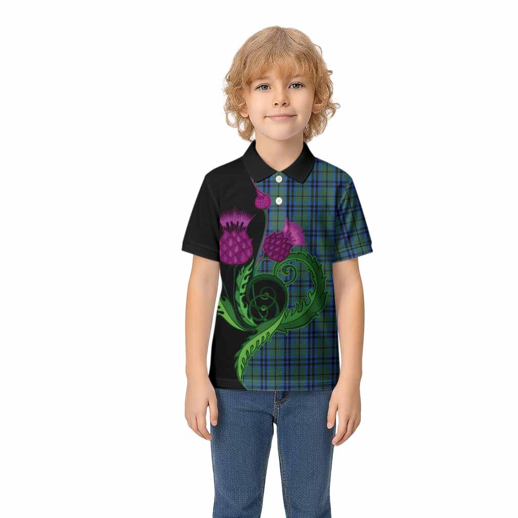 Keith Tartan Kid Polo Shirt Traditional Scottish Thistle