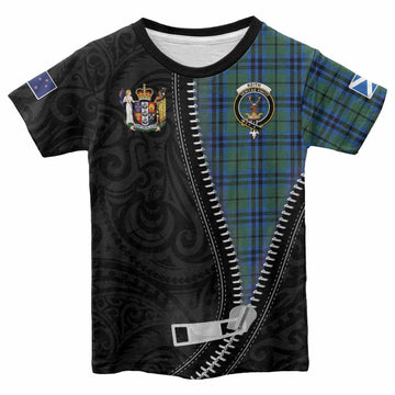 Keith Tartan Kid T-shirt New Zealand Pattern Unique Zipper Stylized