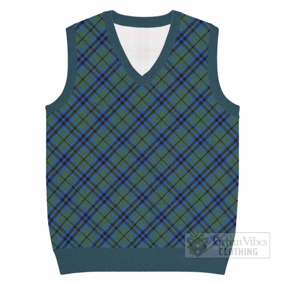 Keith Tartan  Knitted V-Neck Vest Cross Style