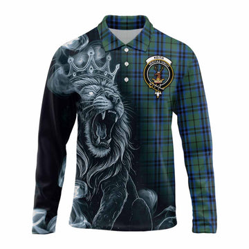 Keith Tartan Long Sleeve Polo Shirt Roaring Lion Heritage