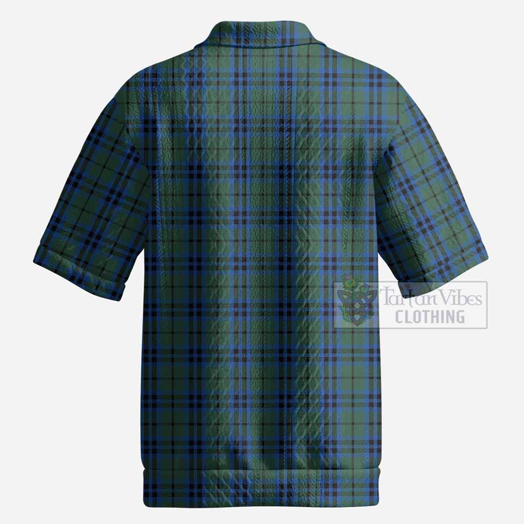 Keith Tartan Men’s Polo Sweater Top with Family Crest