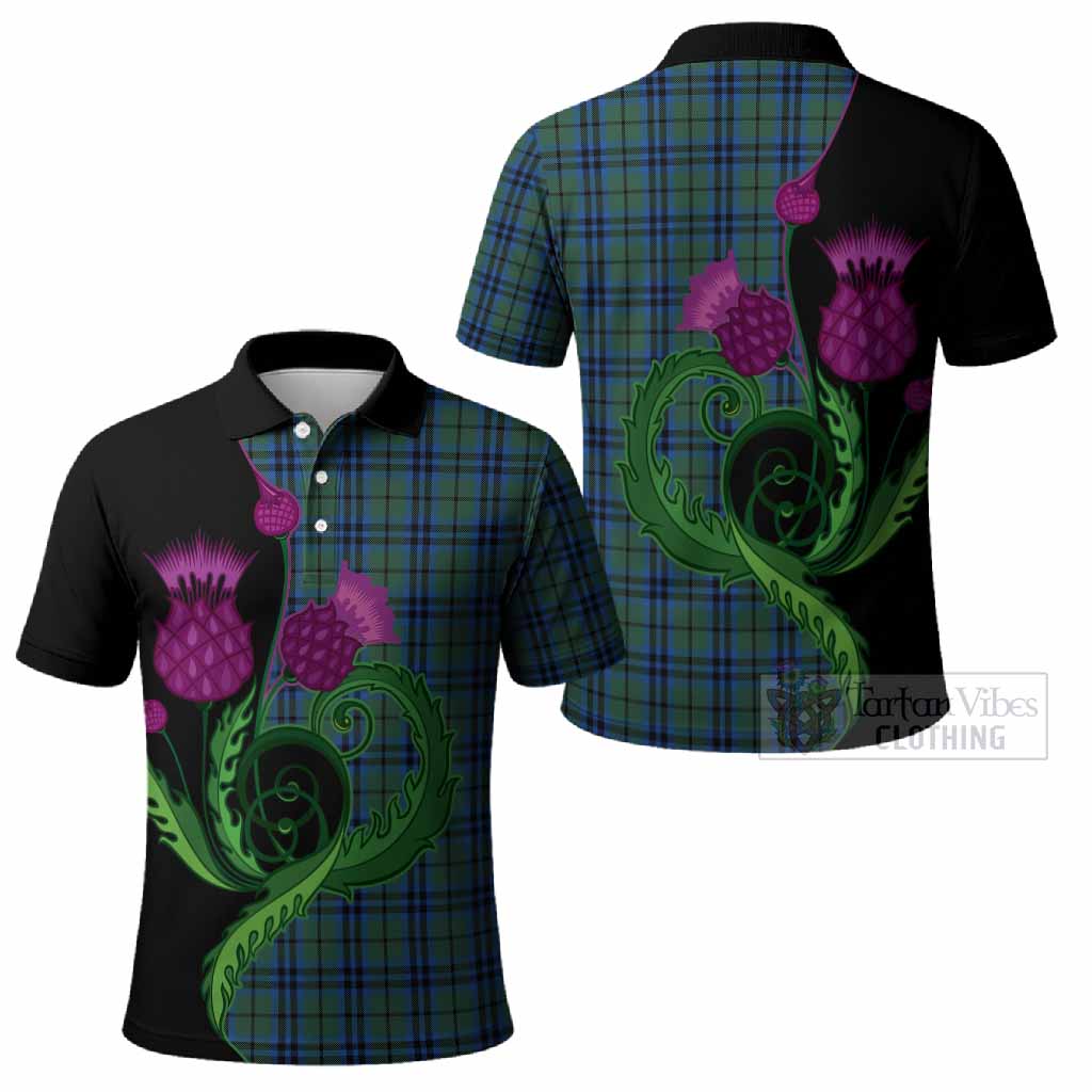 Keith Tartan Polo Shirt Traditional Scottish Thistle