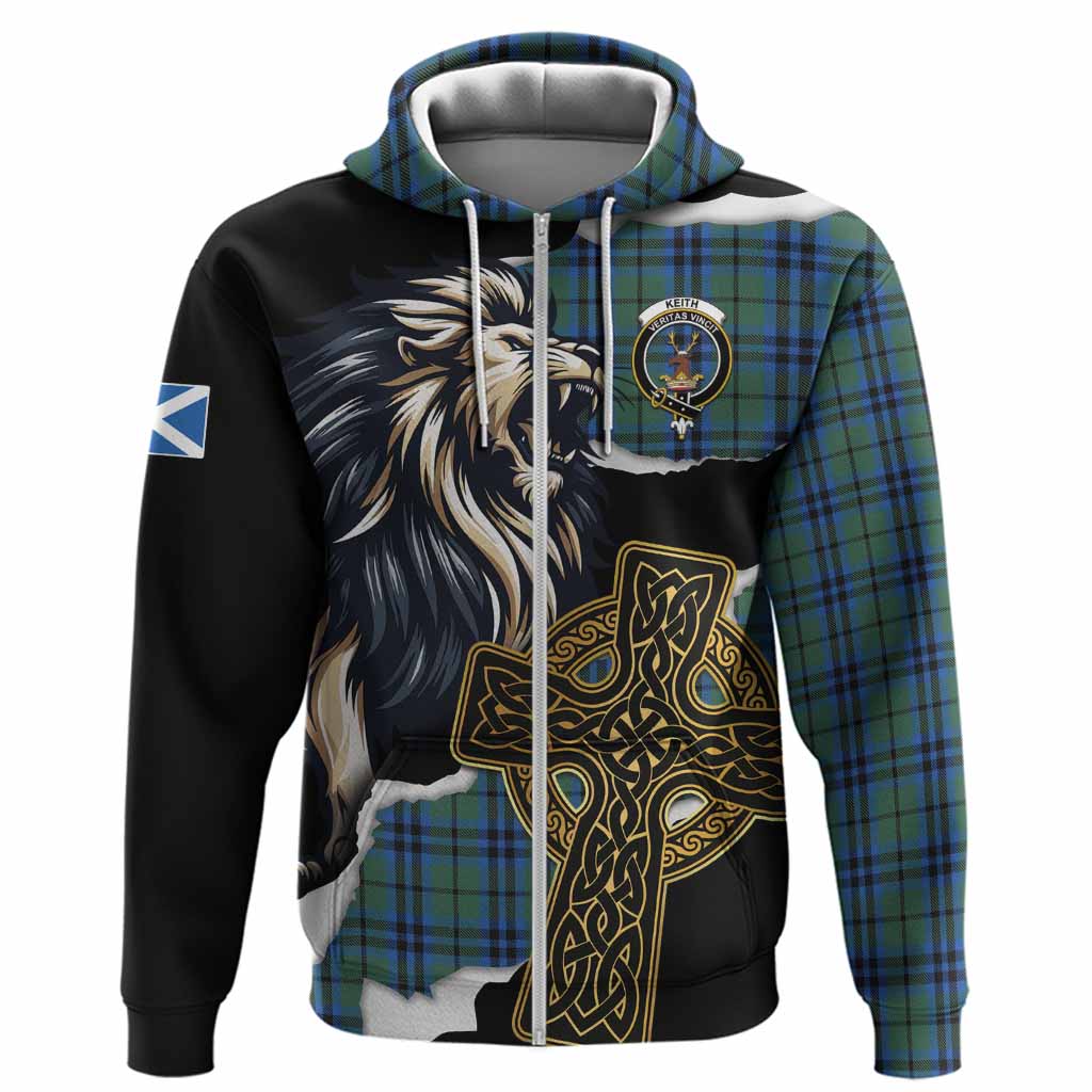 Keith Tartan Scottish Hoodie Lion Celtic Heritage