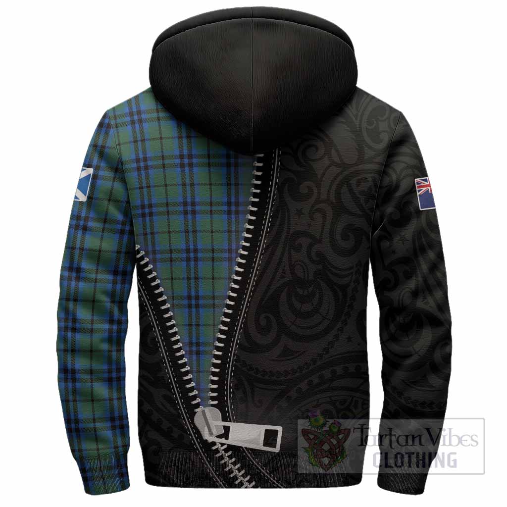 Keith Tartan Sherpa Hoodie New Zealand Pattern Unique Zipper Stylized