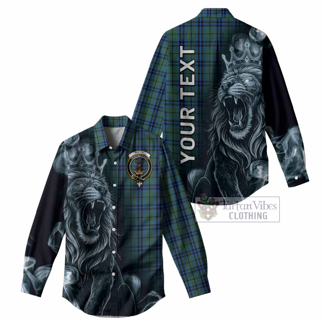 Keith Tartan Women Casual Shirt Roaring Lion Heritage