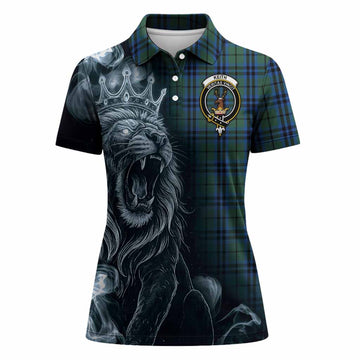 Keith Tartan Women Polo Shirt Roaring Lion Heritage