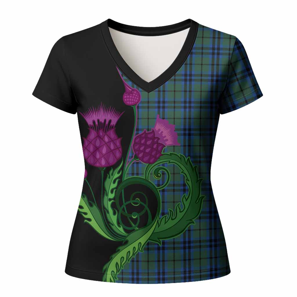 Keith Tartan Women T shirt Traditional Scottish Thistle