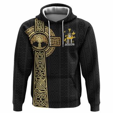 Kelleher Irish Coat of Arms Hoodie with Celtic Tree of Life Inspired