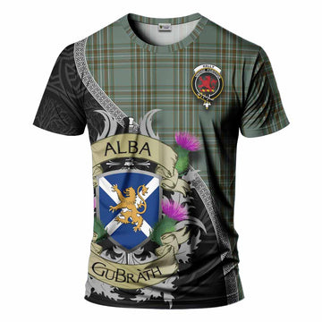 Tartan Vibes Clothing Kelly Tartan Family Crest T-Shirt Lion Rampant Royal Thistle Shield Celtic Inspired