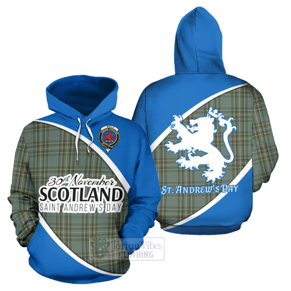 Tartan Vibes Clothing Kelly Family Crest Tartan Hoodie Celebrate Saint Andrew's Day in Style
