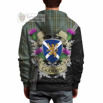 Tartan Vibes Clothing Kelly Tartan Family Crest Hoodie Lion Rampant Royal Thistle Shield Celtic Inspired