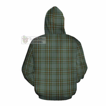 Tartan Vibes Clothing Kelly Tartan Cotton Hoodie with Family Crest DNA In Me Style