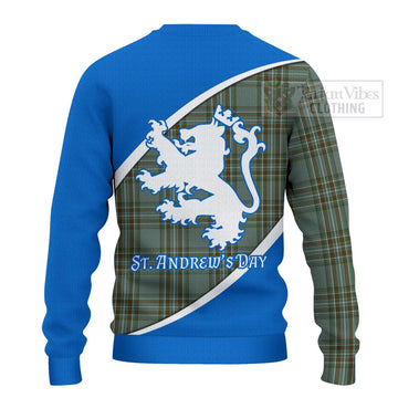 Tartan Vibes Clothing Kelly Family Crest Tartan Knitted Sweater Celebrate Saint Andrew's Day in Style