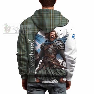 Tartan Vibes Clothing Kelly Crest Tartan Hoodie Inspired by the Freedom of Scottish Warrior