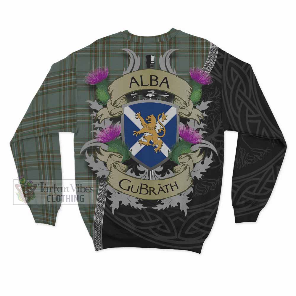 Tartan Vibes Clothing Kelly Tartan Family Crest Sweatshirt Lion Rampant Royal Thistle Shield Celtic Inspired