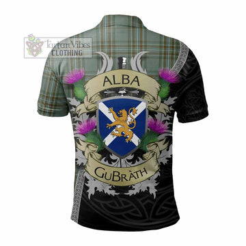 Tartan Vibes Clothing Kelly Tartan Family Crest Polo Shirt Lion Rampant Royal Thistle Shield Celtic Inspired