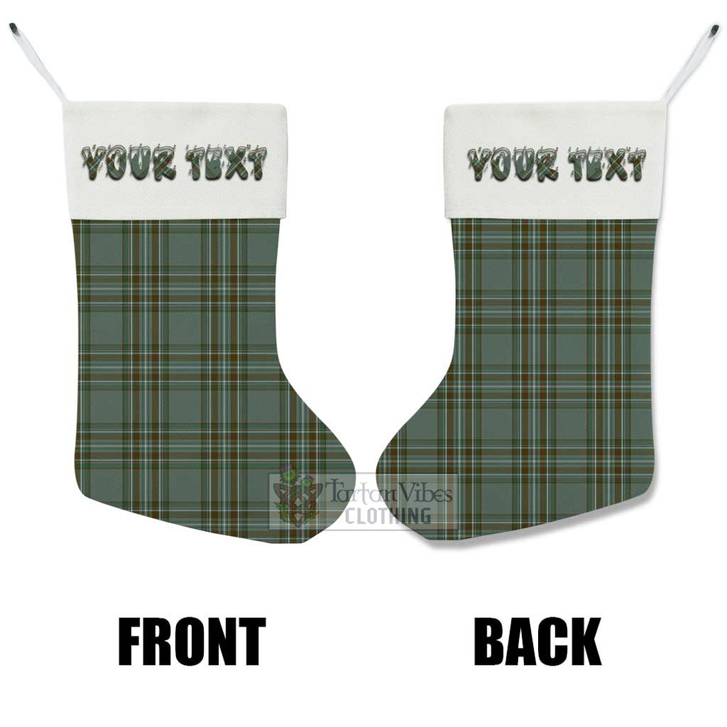 Tartan Vibes Clothing Kelly Tartan Christmas Stocking with Personalized Text