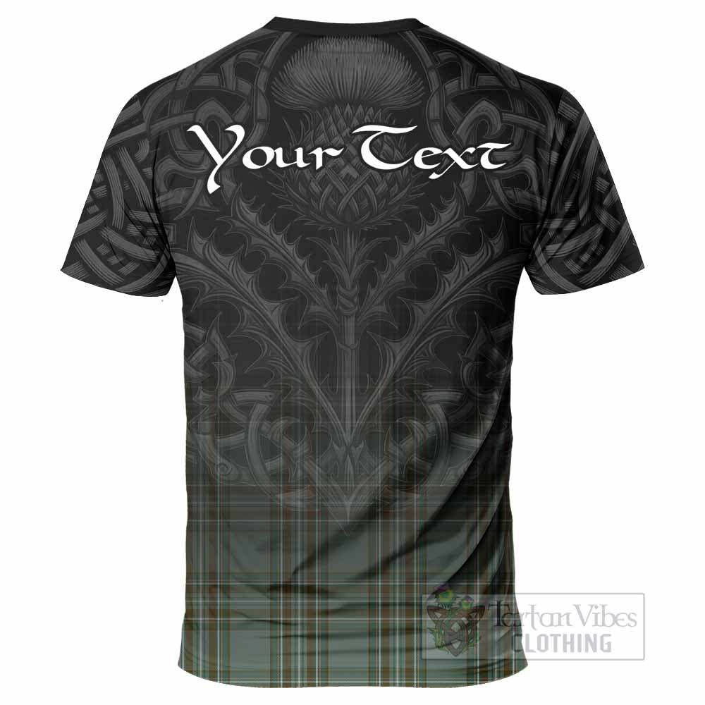 Tartan Vibes Clothing Kelly Tartan T-Shirt with Family Crest Celtic Thistle Vibes