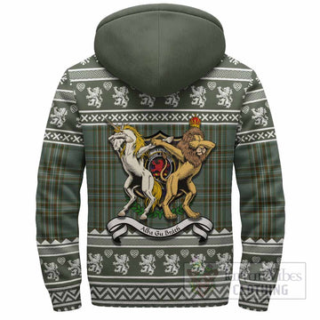 Kelly Clan Tartan Crest Christmas Fleece Hoodie Coat of Arms Funny Style - Tartan Vibes Clothing