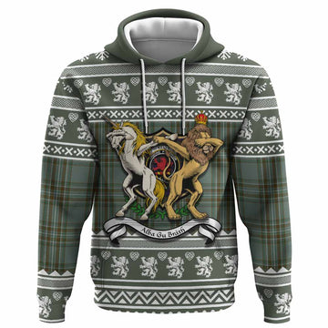 Kelly Clan Tartan Crest Christmas Hoodie Coat of Arms Funny Style - Tartan Vibes Clothing