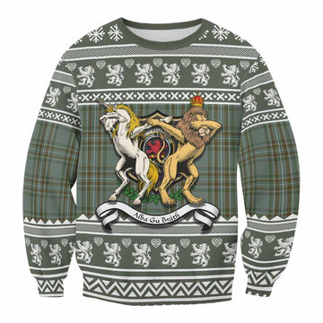 Kelly Clan Tartan Crest Christmas Sweatshirt Coat of Arms Funny Style - Tartan Vibes Clothing