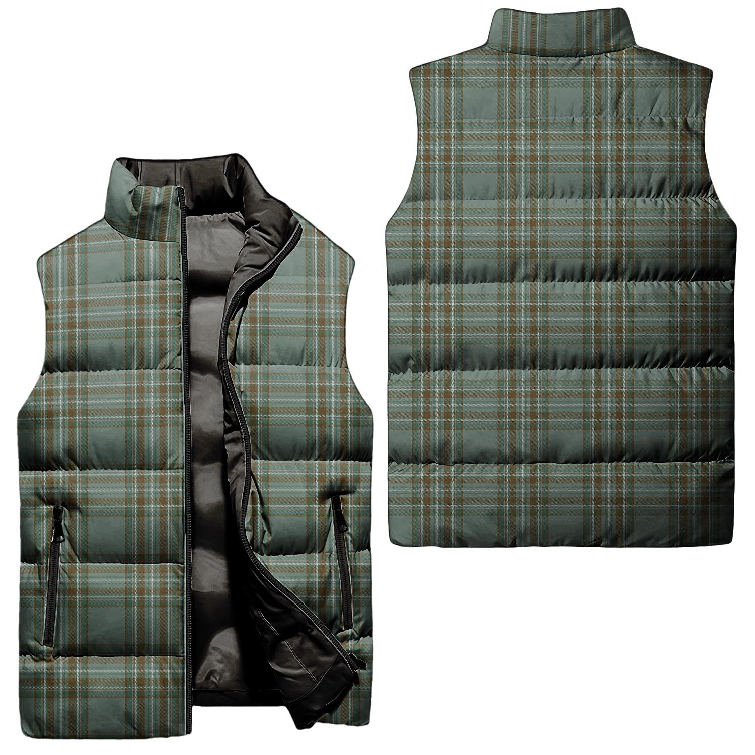 Kelly Dress Tartan Sleeveless Puffer Jacket Unisex - Tartanvibesclothing