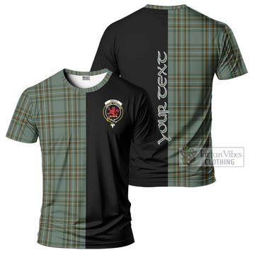 Kelly Tartan T-Shirt with Family Crest and Half Of Me Style Kid's Shirt - Tartanvibesclothing Shop