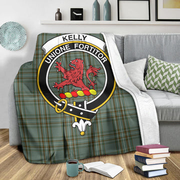 kelly-dress-tartab-blanket-with-family-crest
