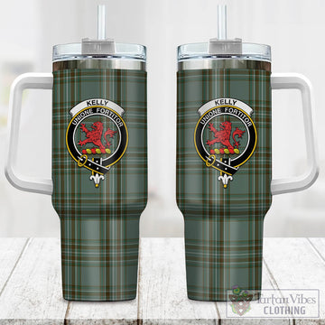 Tartan Vibes Clothing Kelly Dress Tartan and Family Crest Tumbler with Handle