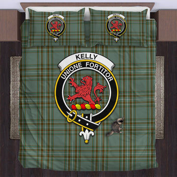 Kelly Dress Tartan Bedding Set with Family Crest