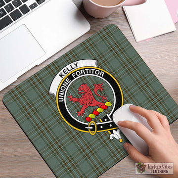 Kelly Dress Tartan Mouse Pad with Family Crest
