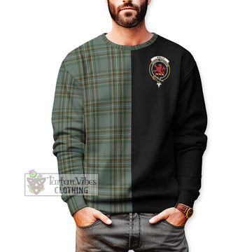 Kelly Tartan Sweatshirt with Family Crest and Half Of Me Style Unisex - Tartanvibesclothing Shop