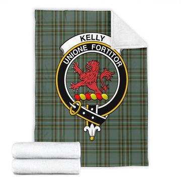 Kelly Dress Tartan Blanket with Family Crest