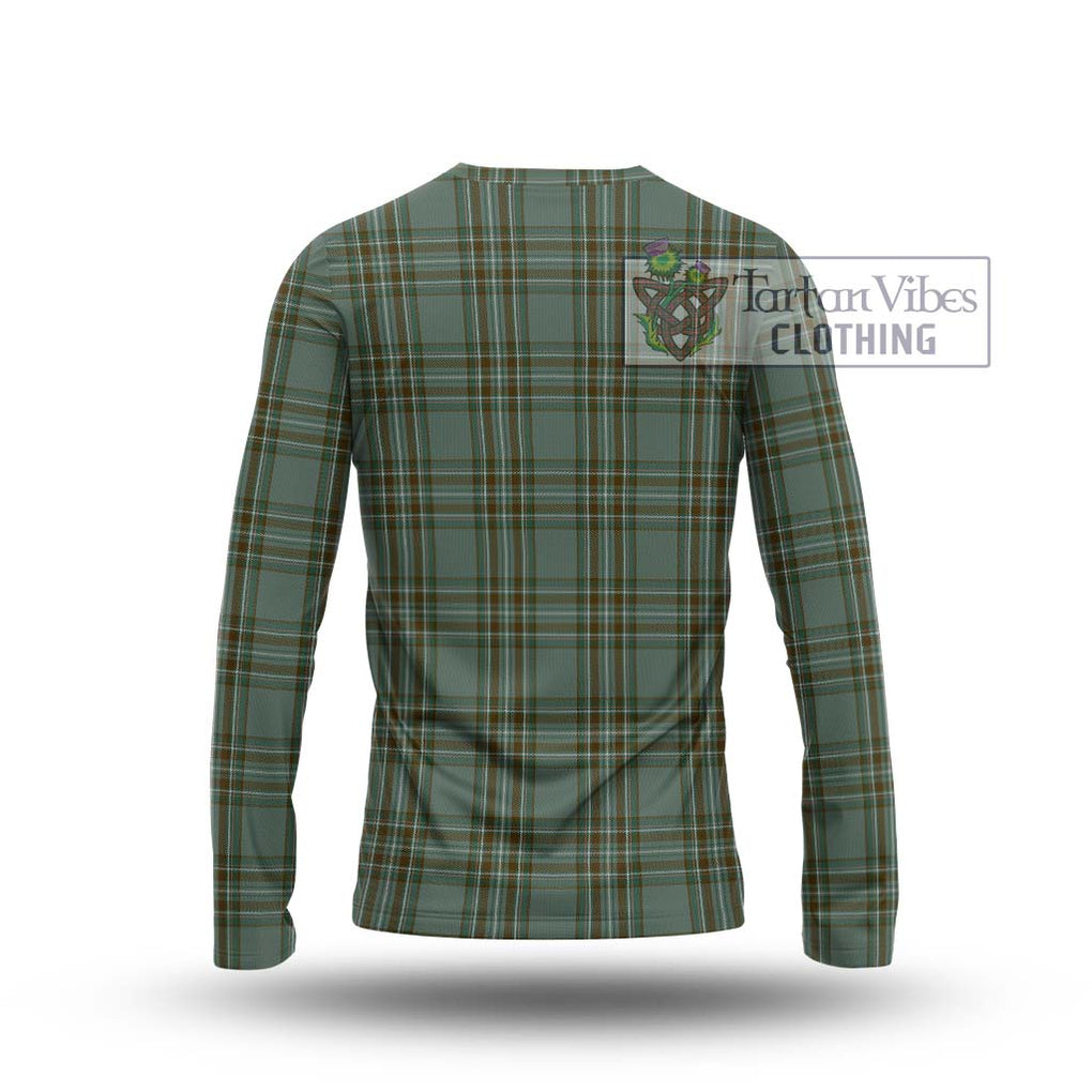 Kelly Tartan Long Sleeve T-Shirt with Family Crest DNA In Me Style - Tartanvibesclothing Shop