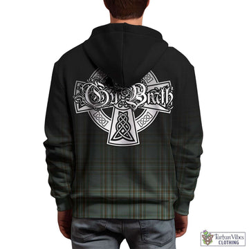 Tartan Vibes Clothing Kelly Dress Tartan Hoodie Featuring Alba Gu Brath Family Crest Celtic Inspired