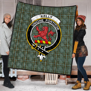 Kelly Dress Tartan Quilt with Family Crest