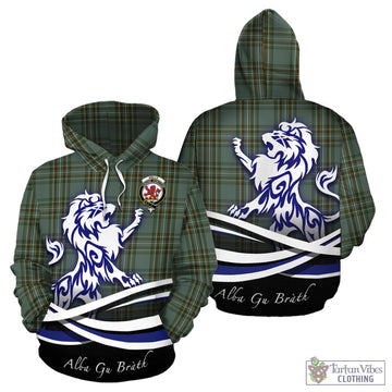 Kelly Dress Tartan Hoodie with Alba Gu Brath Regal Lion Emblem