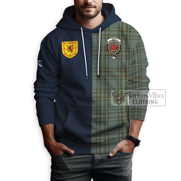 Tartan Vibes Clothing Kelly Dress Tartan Hoodie with Scottish Lion Royal Arm Half Style
