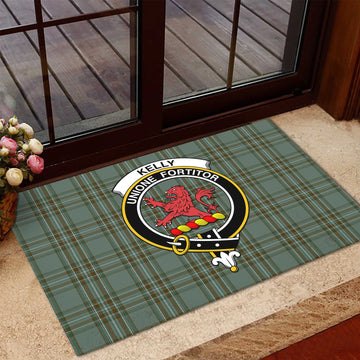 Kelly Dress Tartan Door Mat with Family Crest - Tartanvibesclothing