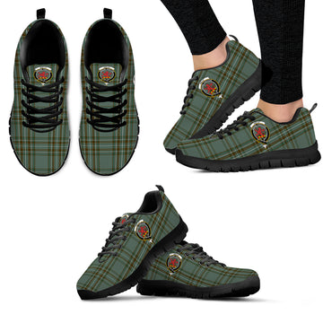 Kelly Tartan Sneakers with Family Crest - Tartan Vibes Clothing