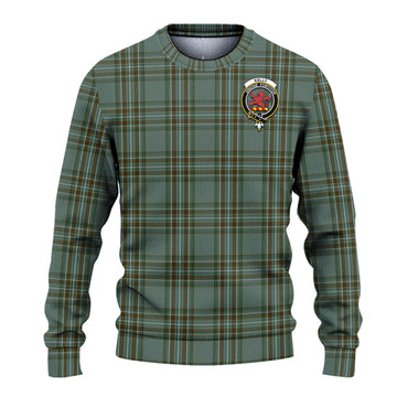 Kelly Dress Tartan Knitted Sweater with Family Crest - Tartanvibesclothing