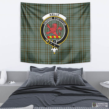 Tartan Vibes Clothing Kelly Dress Tartan Tapestry Wall Hanging and Home Decor for Room with Family Crest